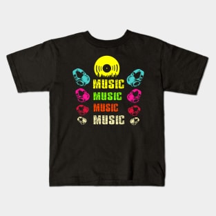 retro music Kids T-Shirt